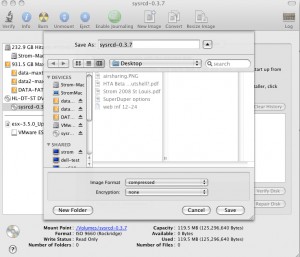 Disk Utility options