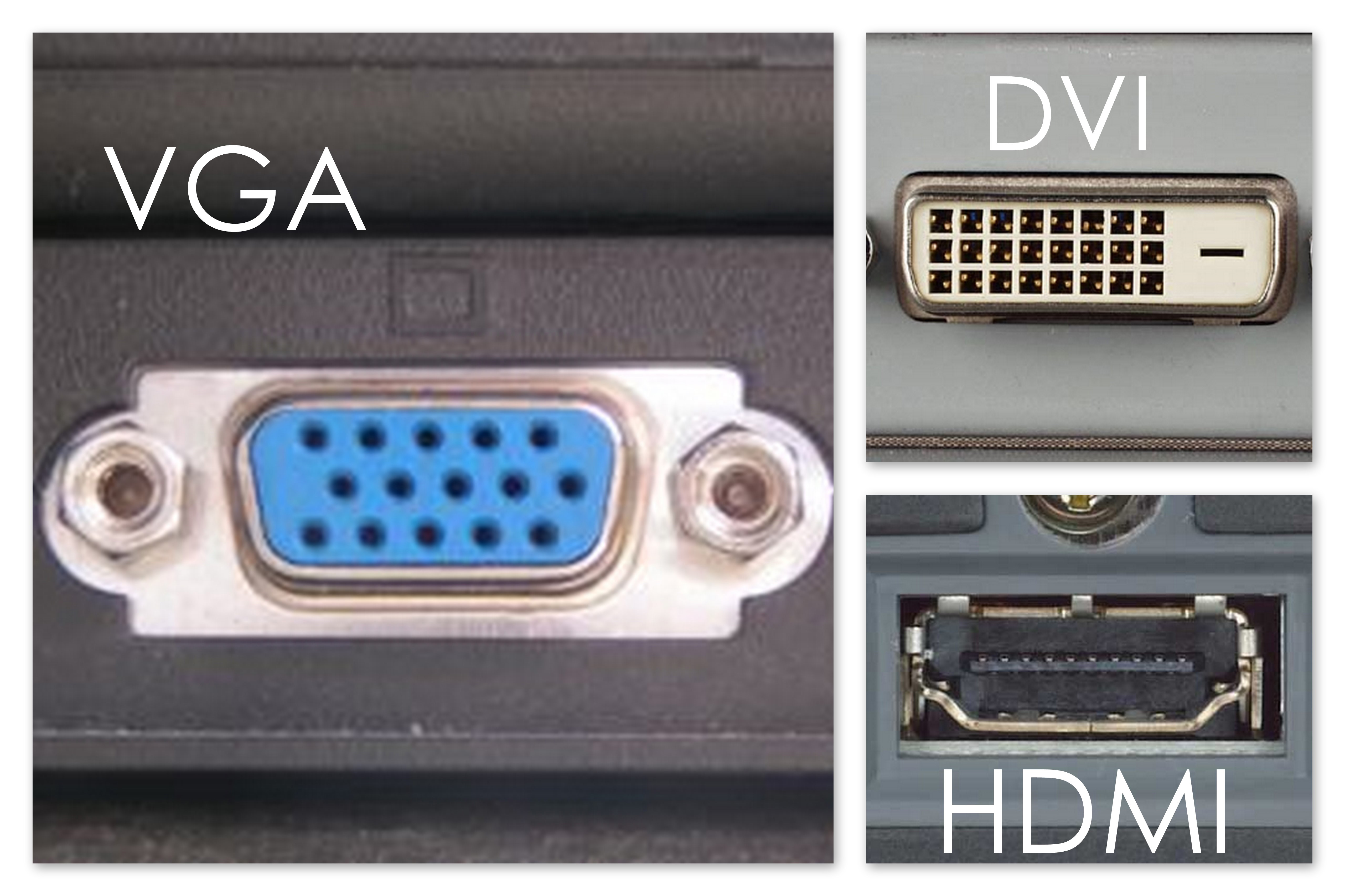 Монитор через vga. Разъемы VGA DVI HDMI. Разъемы мониторов ВГА дисплей порт. Монитор Интерфейс подключения- DVI-D, HDMI, VGA. Разъемы монитора HDMI VGA DISPLAYPORT.