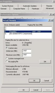 Increase virtual memory